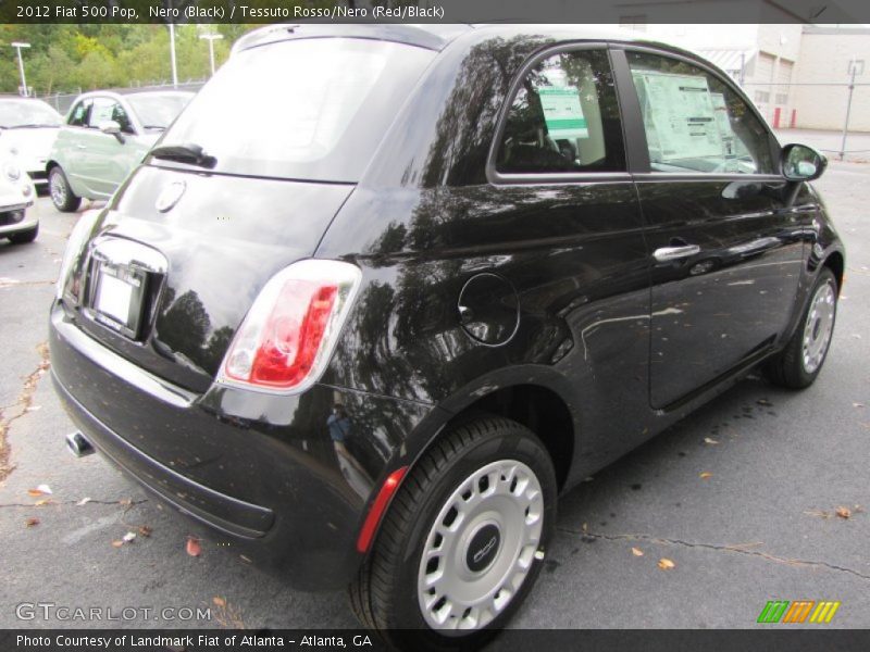 Nero (Black) / Tessuto Rosso/Nero (Red/Black) 2012 Fiat 500 Pop