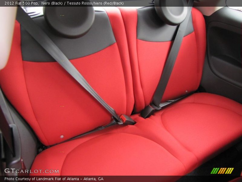 Nero (Black) / Tessuto Rosso/Nero (Red/Black) 2012 Fiat 500 Pop