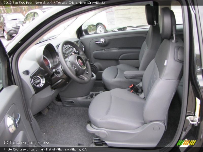 Nero (Black) / Tessuto Grigio/Nero (Grey/Black) 2012 Fiat 500 Pop