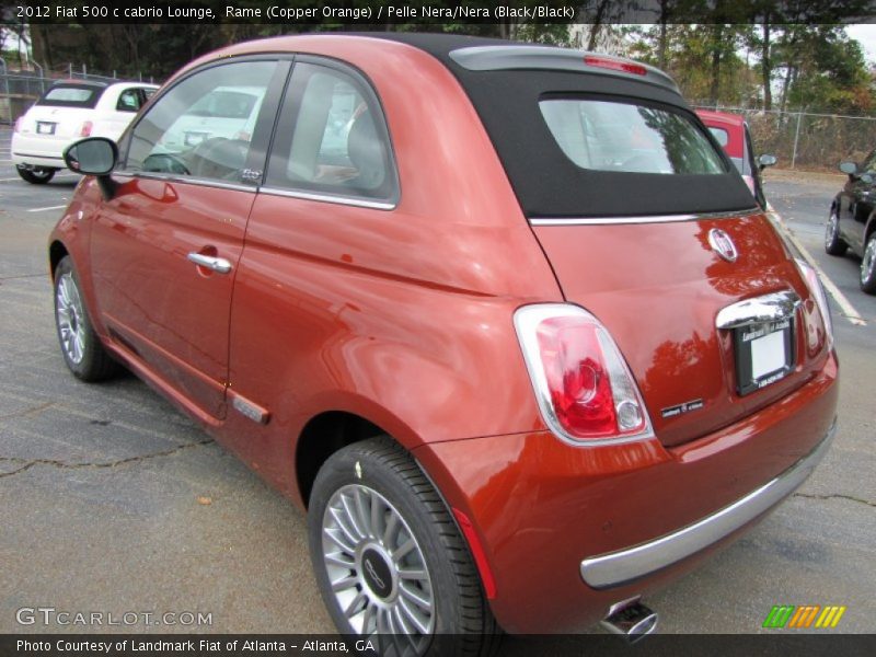  2012 500 c cabrio Lounge Rame (Copper Orange)
