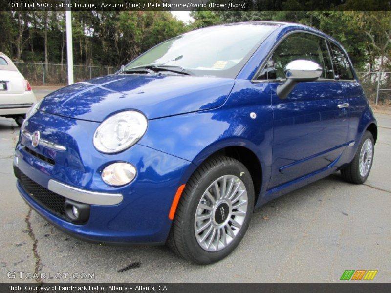 Front 3/4 View of 2012 500 c cabrio Lounge