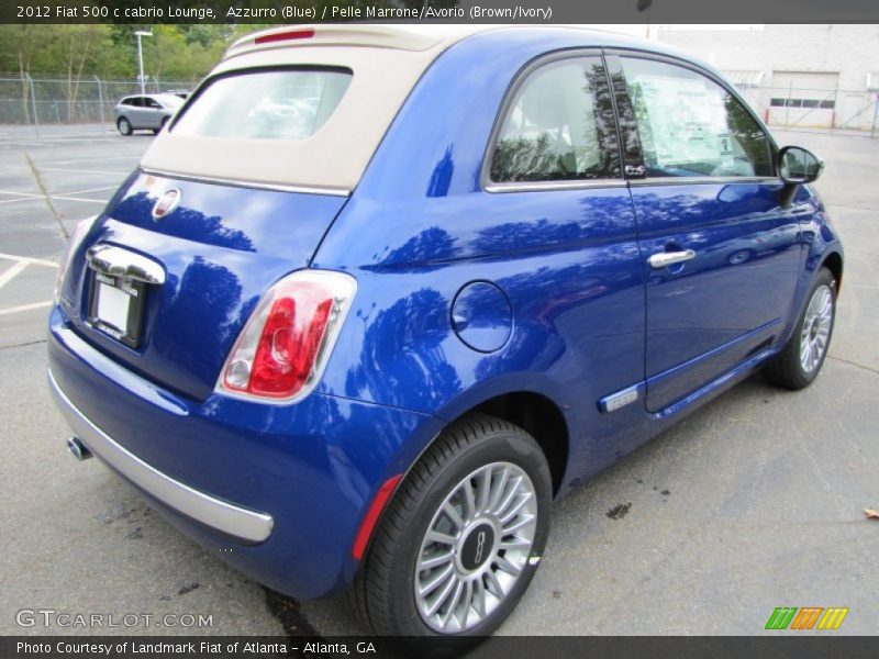  2012 500 c cabrio Lounge Azzurro (Blue)