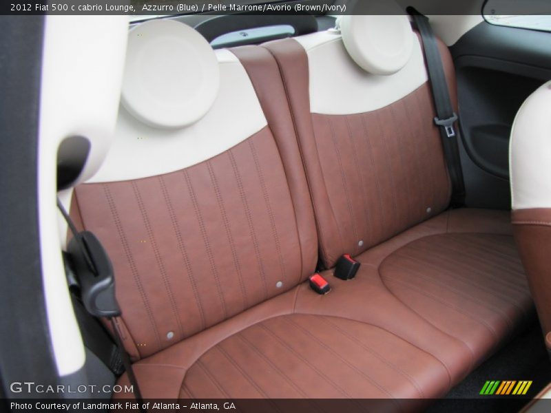  2012 500 c cabrio Lounge Pelle Marrone/Avorio (Brown/Ivory) Interior