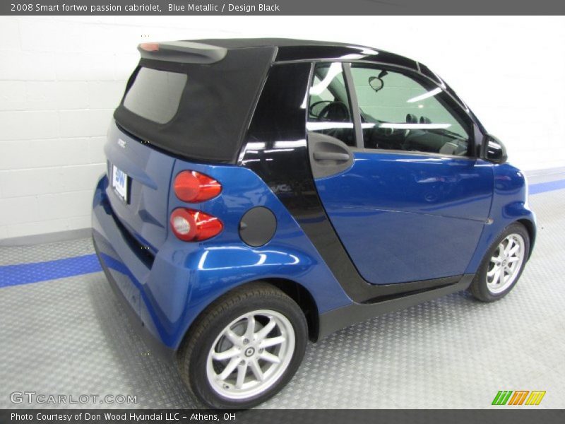 Blue Metallic / Design Black 2008 Smart fortwo passion cabriolet