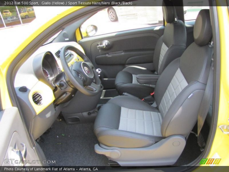  2012 500 Sport Sport Tessuto Nero/Nero (Black/Black) Interior