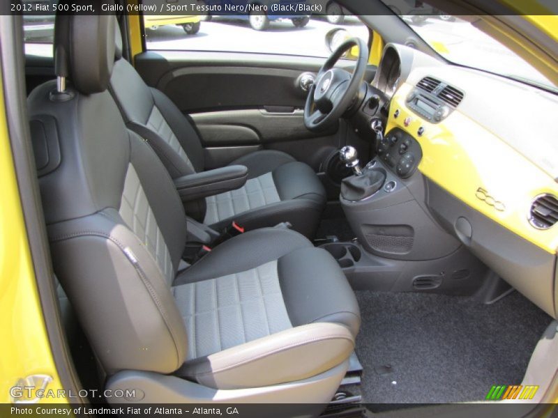  2012 500 Sport Sport Tessuto Nero/Nero (Black/Black) Interior