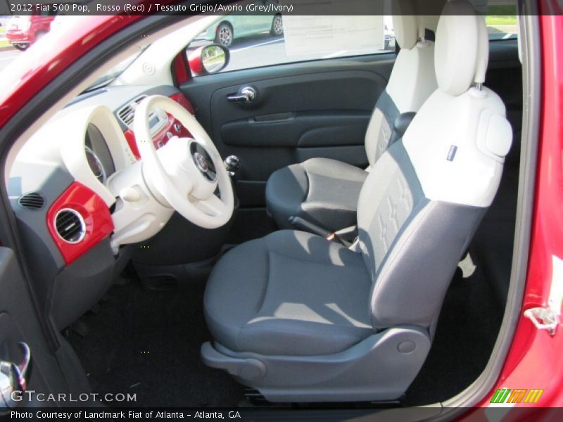  2012 500 Pop Tessuto Grigio/Avorio (Grey/Ivory) Interior