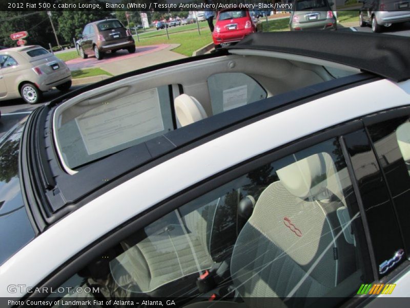 Open Cabriolet Top - 2012 Fiat 500 c cabrio Lounge