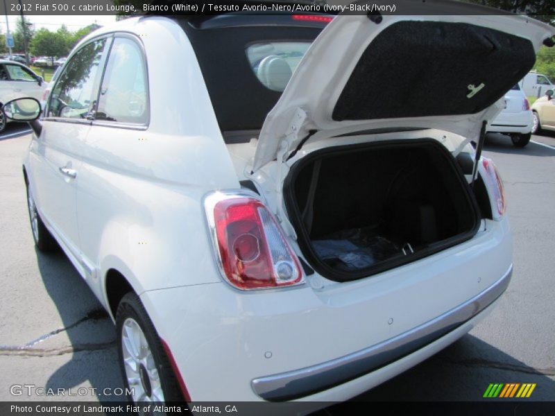  2012 500 c cabrio Lounge Trunk