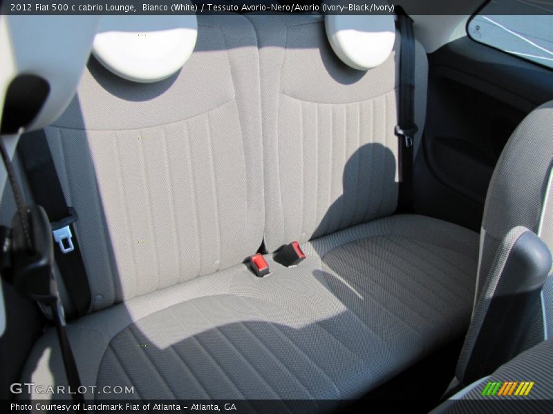 Rear seats - 2012 Fiat 500 c cabrio Lounge