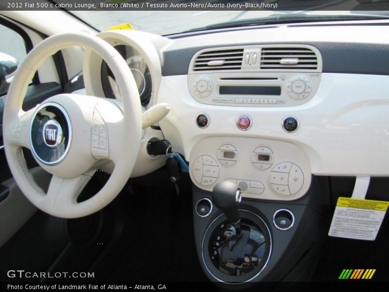 Dashboard of 2012 500 c cabrio Lounge