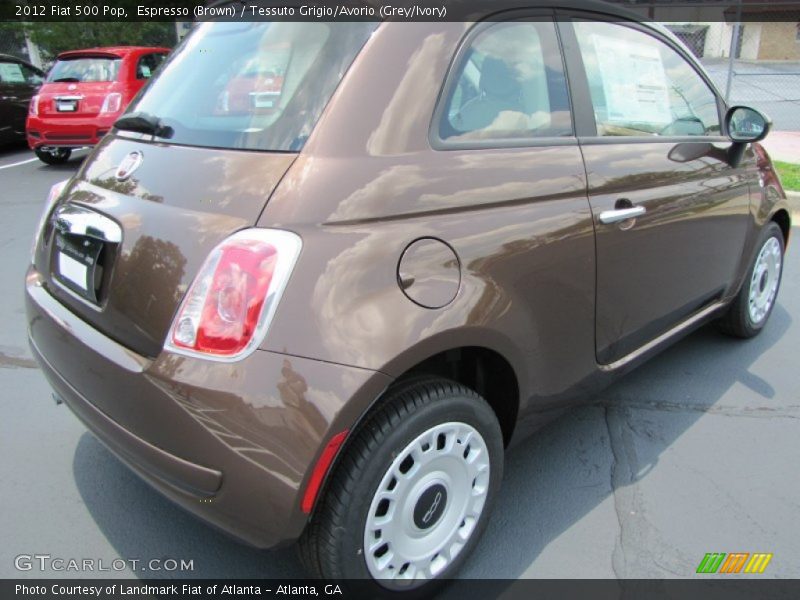 Espresso (Brown) / Tessuto Grigio/Avorio (Grey/Ivory) 2012 Fiat 500 Pop