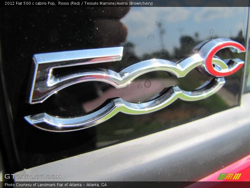 Rosso (Red) / Tessuto Marrone/Avorio (Brown/Ivory) 2012 Fiat 500 c cabrio Pop
