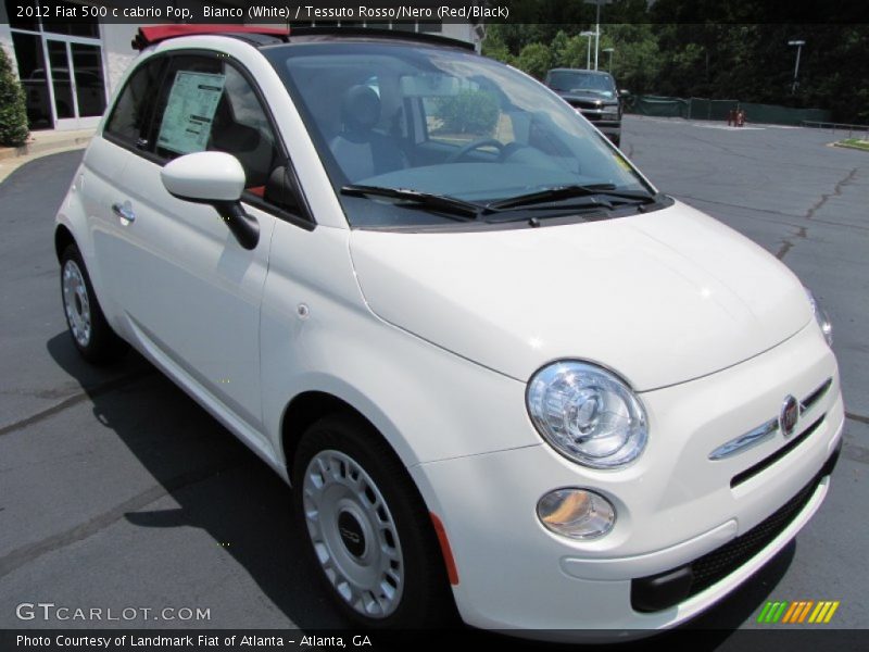 Front 3/4 View of 2012 500 c cabrio Pop