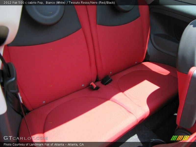  2012 500 c cabrio Pop Tessuto Rosso/Nero (Red/Black) Interior