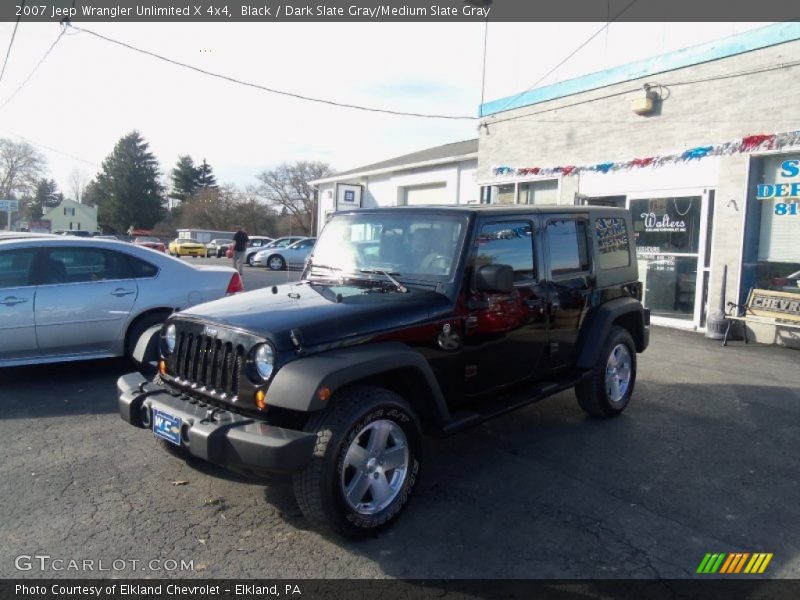 Black / Dark Slate Gray/Medium Slate Gray 2007 Jeep Wrangler Unlimited X 4x4