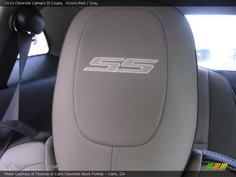 Embroidered SS logo in Headrest - 2010 Chevrolet Camaro SS Coupe