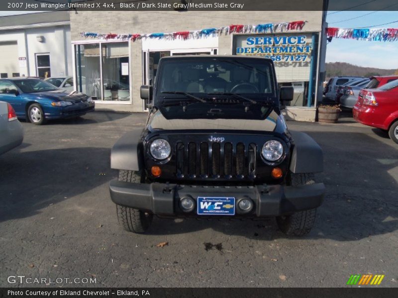 Black / Dark Slate Gray/Medium Slate Gray 2007 Jeep Wrangler Unlimited X 4x4