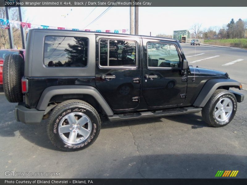 Black / Dark Slate Gray/Medium Slate Gray 2007 Jeep Wrangler Unlimited X 4x4