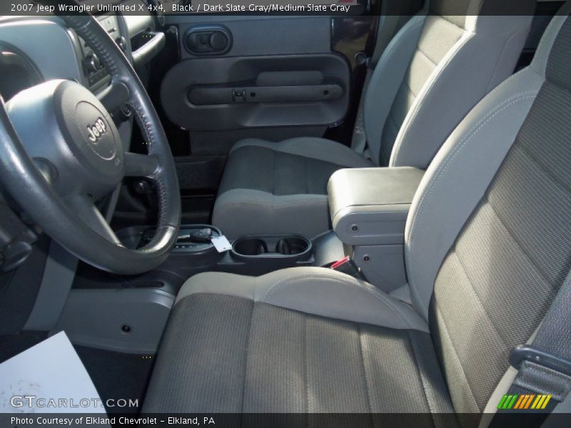 Black / Dark Slate Gray/Medium Slate Gray 2007 Jeep Wrangler Unlimited X 4x4