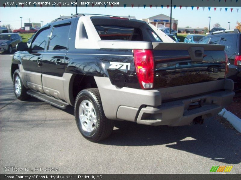 Black / Dark Charcoal 2003 Chevrolet Avalanche 1500 Z71 4x4