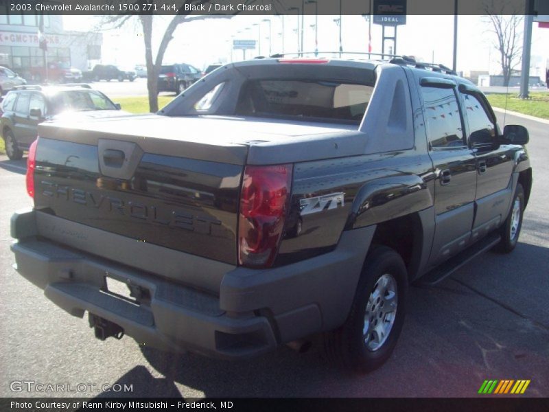 Black / Dark Charcoal 2003 Chevrolet Avalanche 1500 Z71 4x4