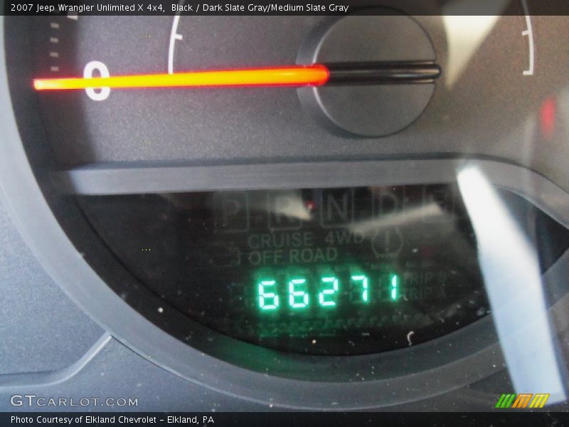 Black / Dark Slate Gray/Medium Slate Gray 2007 Jeep Wrangler Unlimited X 4x4