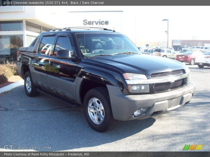 Black / Dark Charcoal 2003 Chevrolet Avalanche 1500 Z71 4x4