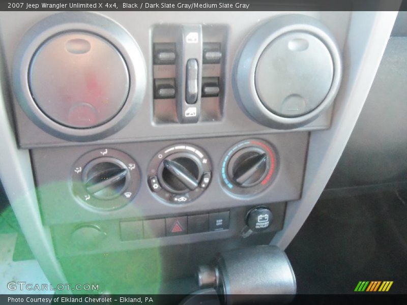 Black / Dark Slate Gray/Medium Slate Gray 2007 Jeep Wrangler Unlimited X 4x4