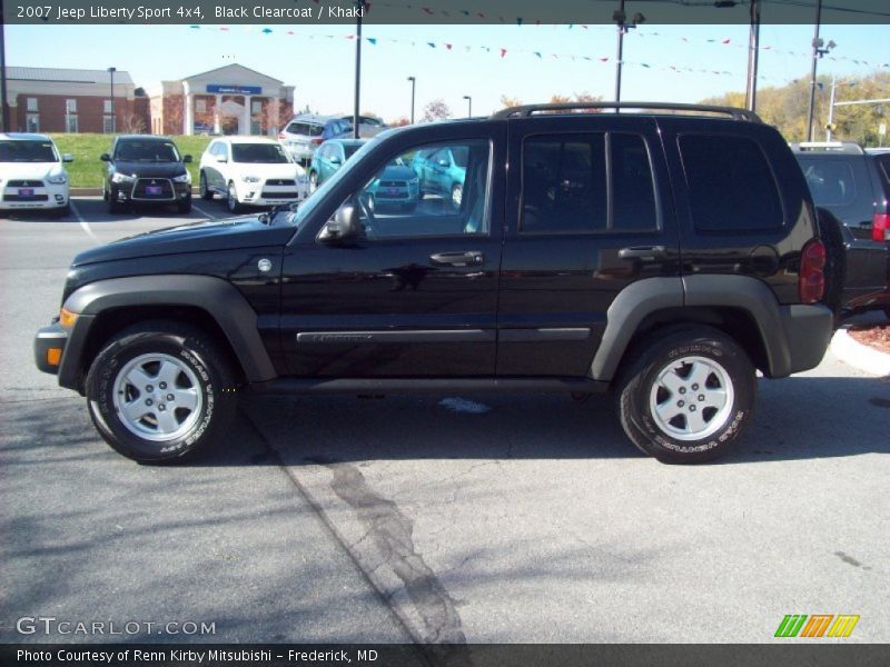 Black Clearcoat / Khaki 2007 Jeep Liberty Sport 4x4