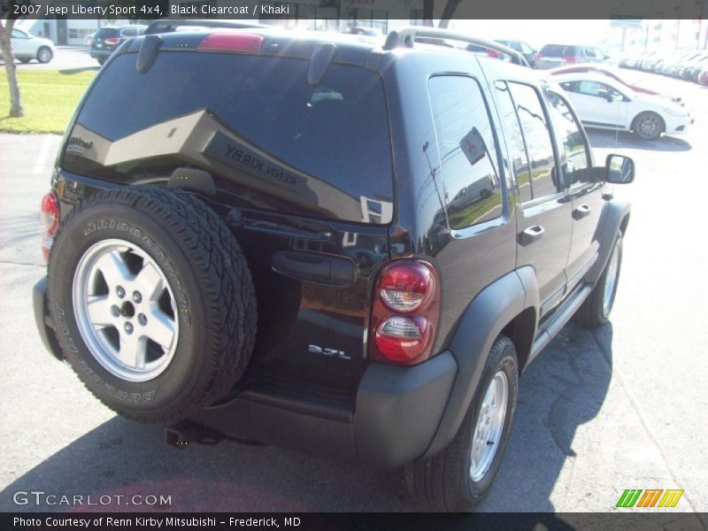 Black Clearcoat / Khaki 2007 Jeep Liberty Sport 4x4
