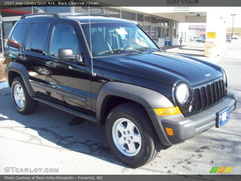 Black Clearcoat / Khaki 2007 Jeep Liberty Sport 4x4