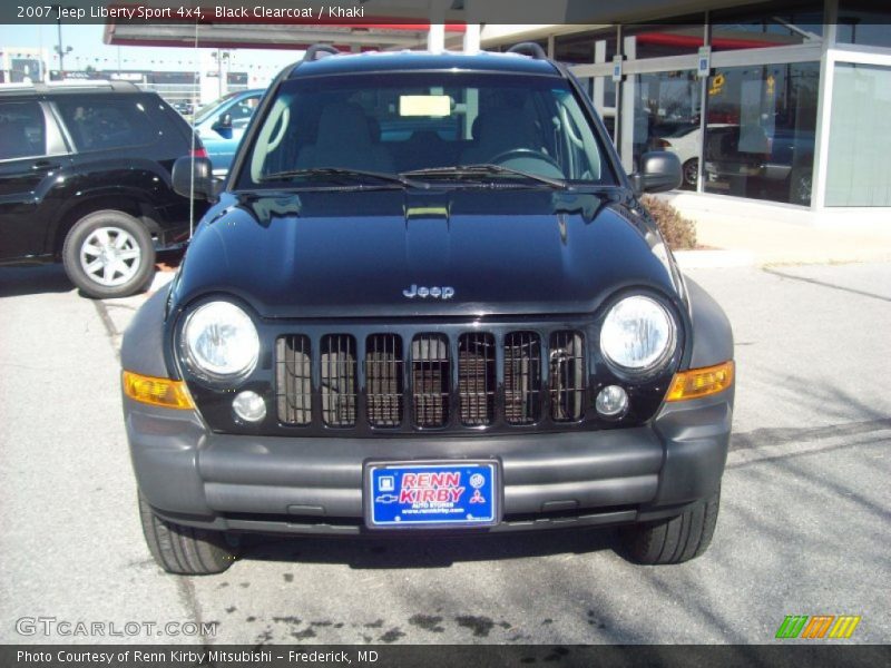 Black Clearcoat / Khaki 2007 Jeep Liberty Sport 4x4