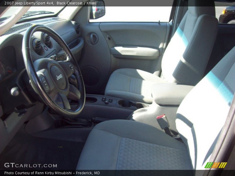 Black Clearcoat / Khaki 2007 Jeep Liberty Sport 4x4