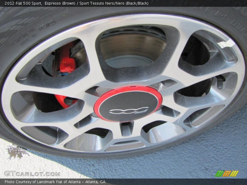Espresso (Brown) / Sport Tessuto Nero/Nero (Black/Black) 2012 Fiat 500 Sport