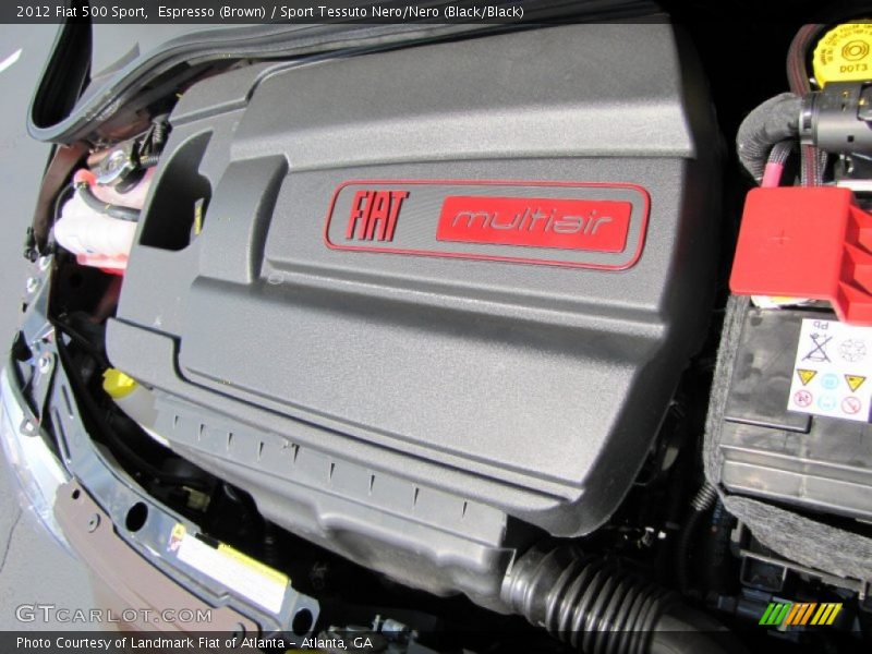 Espresso (Brown) / Sport Tessuto Nero/Nero (Black/Black) 2012 Fiat 500 Sport