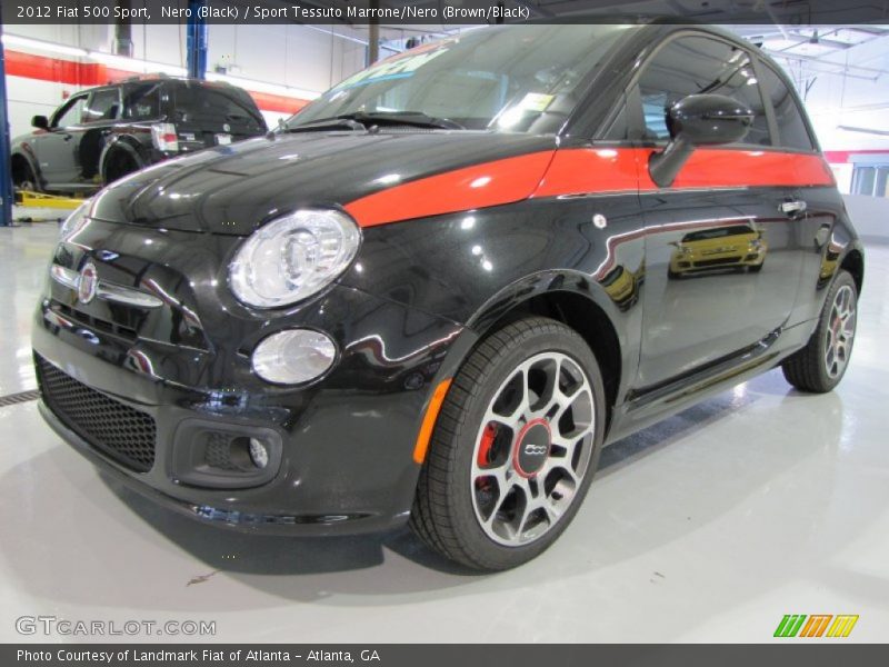 Nero (Black) / Sport Tessuto Marrone/Nero (Brown/Black) 2012 Fiat 500 Sport