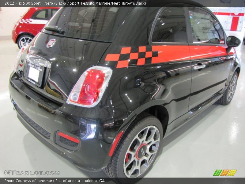 Nero (Black) / Sport Tessuto Marrone/Nero (Brown/Black) 2012 Fiat 500 Sport