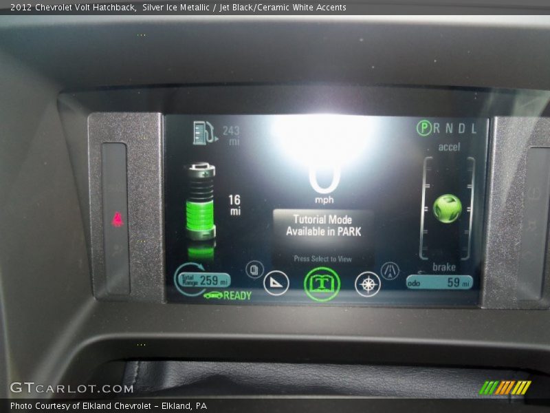 Silver Ice Metallic / Jet Black/Ceramic White Accents 2012 Chevrolet Volt Hatchback