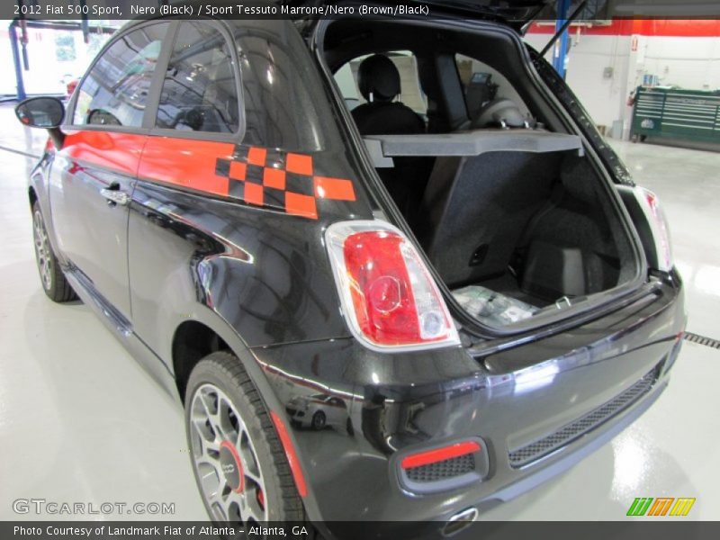 Nero (Black) / Sport Tessuto Marrone/Nero (Brown/Black) 2012 Fiat 500 Sport