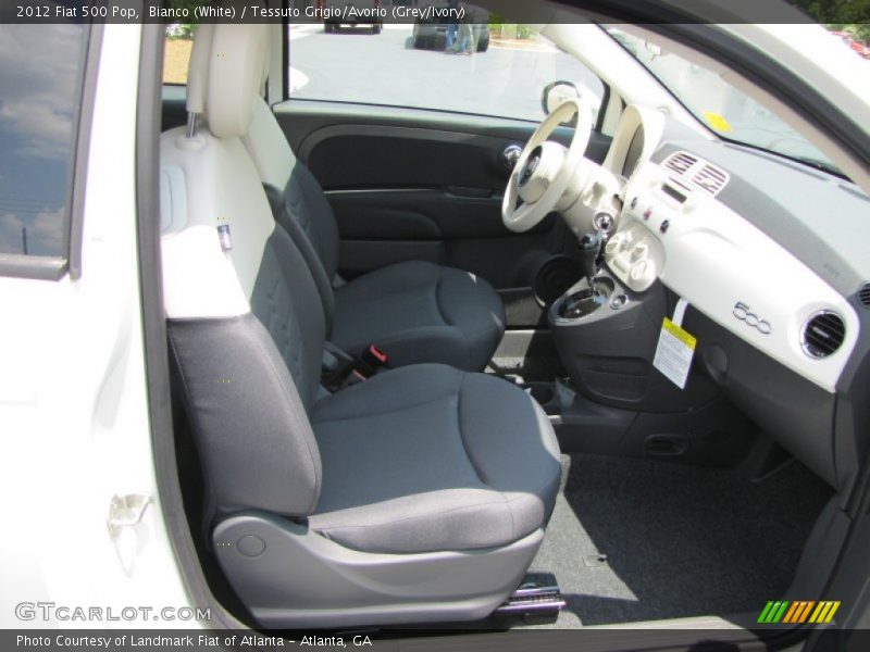  2012 500 Pop Tessuto Grigio/Avorio (Grey/Ivory) Interior