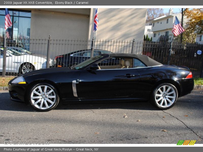 Ebony Black / Caramel 2009 Jaguar XK XK8 Convertible