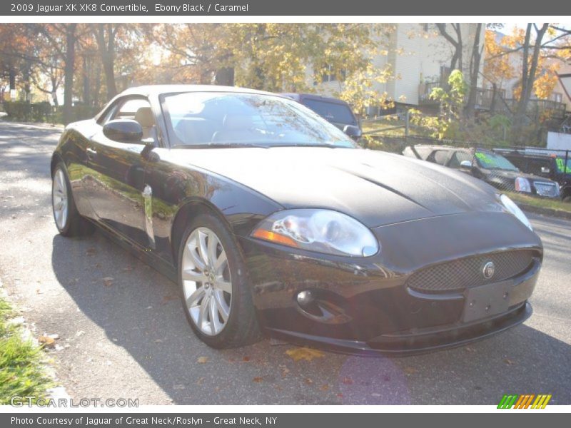 Ebony Black / Caramel 2009 Jaguar XK XK8 Convertible