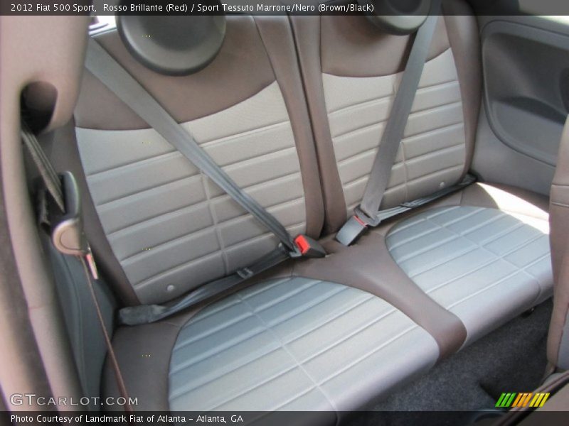 2012 500 Sport Sport Tessuto Marrone/Nero (Brown/Black) Interior