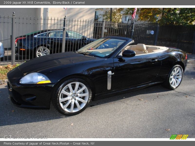 Ebony Black / Caramel 2009 Jaguar XK XK8 Convertible