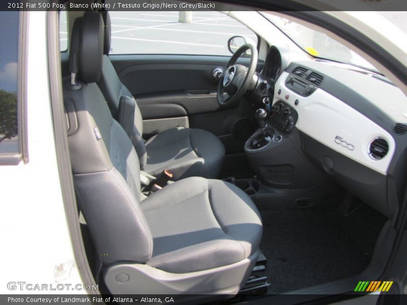  2012 500 Pop Tessuto Grigio/Nero (Grey/Black) Interior