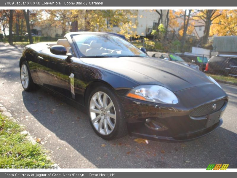 Ebony Black / Caramel 2009 Jaguar XK XK8 Convertible