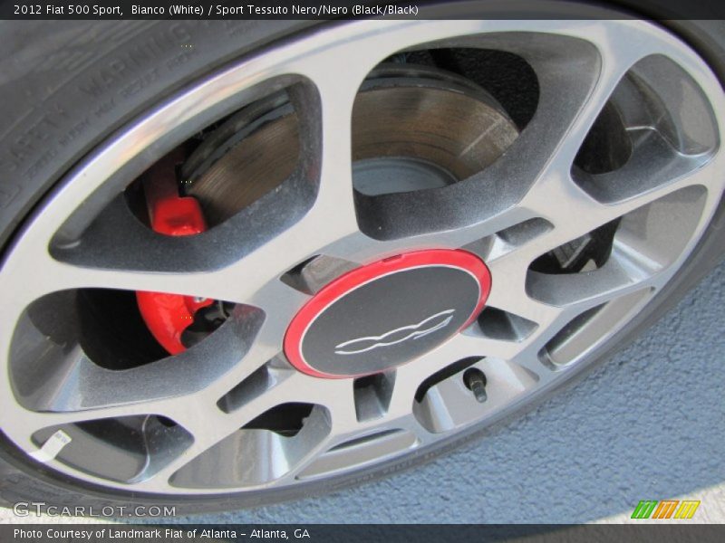 Bianco (White) / Sport Tessuto Nero/Nero (Black/Black) 2012 Fiat 500 Sport