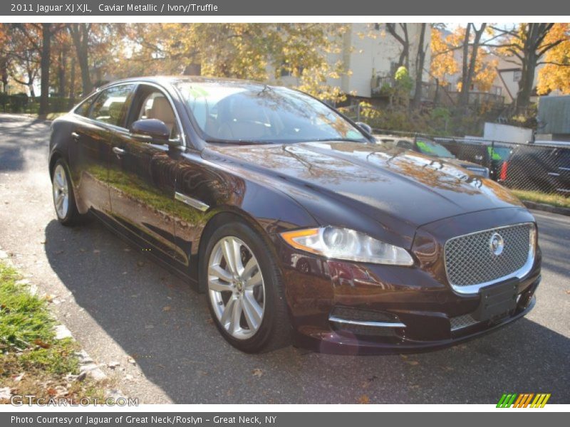 Caviar Metallic / Ivory/Truffle 2011 Jaguar XJ XJL