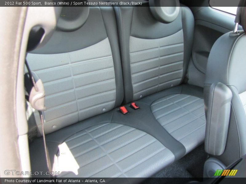 Bianco (White) / Sport Tessuto Nero/Nero (Black/Black) 2012 Fiat 500 Sport